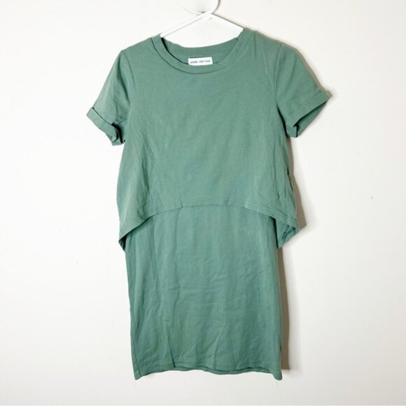 Légoe Heritage maternity Nursing T-shirt Dress Green Size 0 Maternity - Picture 2 of 12